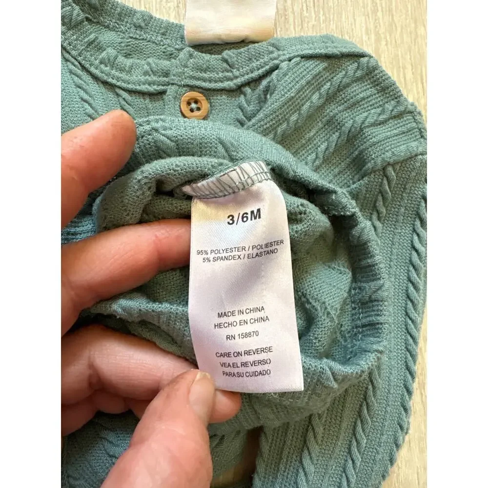 Little Chickadees Green Onesie, Size 3-6M